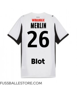 Günstige Stade Rennais Quentin Merlin #26 Auswärtstrikot 2025-26 Kurzarm